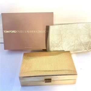 Tom Ford Estee Lauder Limited Edition Minaudiere Gold Lipstick Compact Set W Box